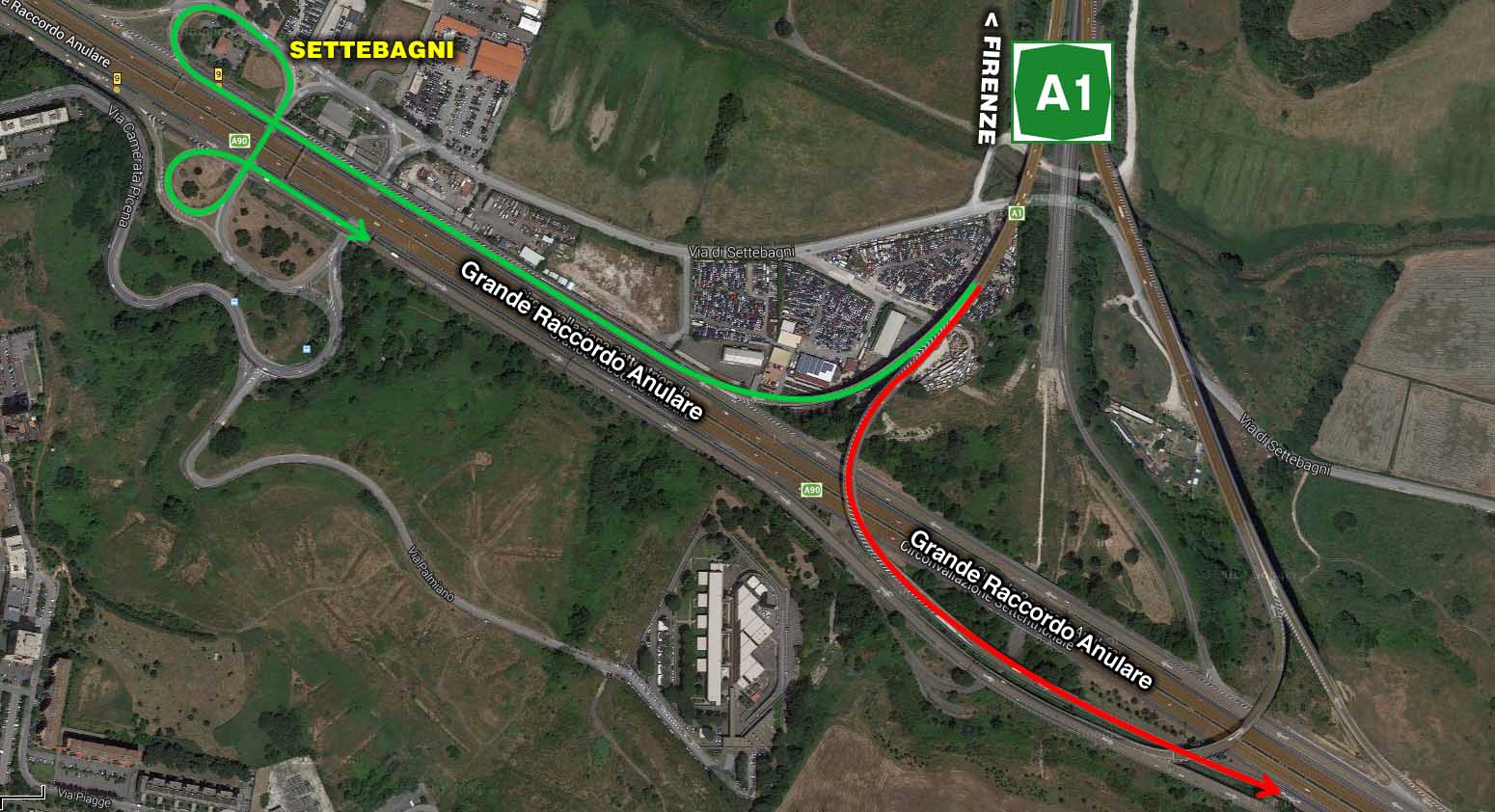 Roma Nord. (Gra)-(Firenze-Roma)