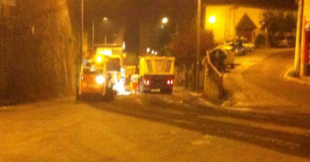 Valmontone. Lavori rifacimento manto stradale