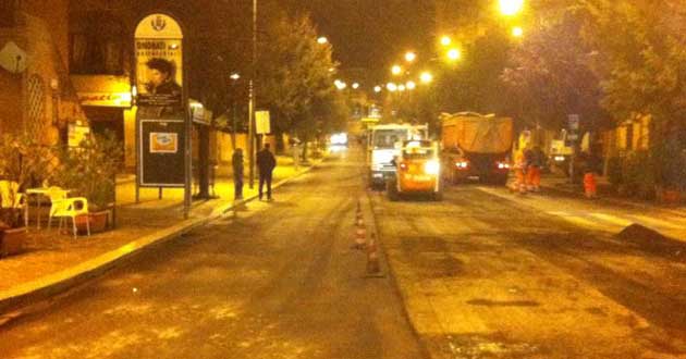 Valmontone. Lavori rifacimento manto stradale