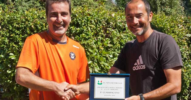 Ciucci premiato dal ds del New Country Marcello Molinari