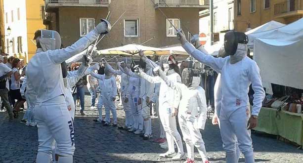 flashmob frascati ponte della scherma in piazza