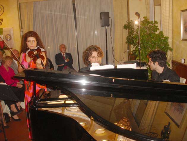 Roma. Concerto del Duo Raimondi - Mazzoccante organizzato dal Rotary Club di Subiaco