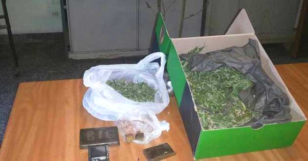 Il materiale sequestrato dai Carabinieri della Stazione di Supino