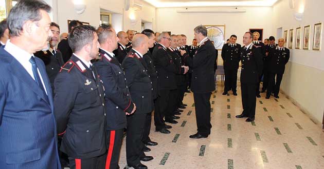 Frosinone. Il Vice Comandante dell’Arma dei Carabinieri Gen. C.A. Ugo Zottin in visita al Comando Provinciale