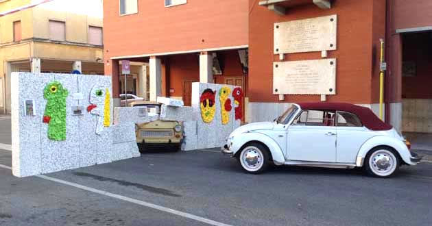 Colleferro. Maggiolino e muro di Berlino