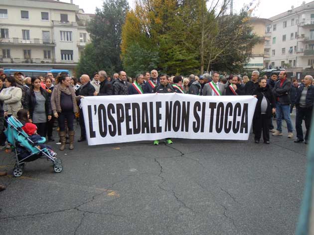 Colleferro. Manifestazione Ospedale - 20141127