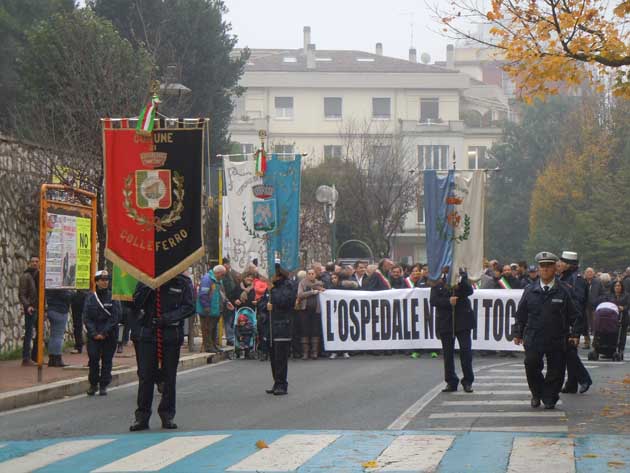 Colleferro. Manifestazione Ospedale - 20141127