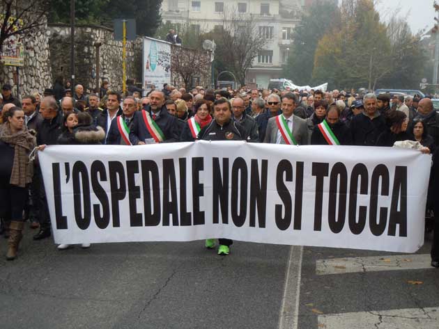 Colleferro. Manifestazione Ospedale - 20141127