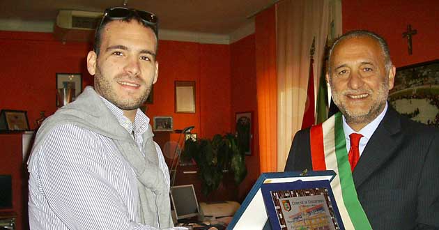 Il sindaco Cacciotti e Marco Martini