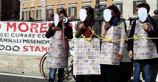 Roma. Successo per il “flash-mob” di “Codici” per dire “no” alla dipendenza da gioco d’azzardo