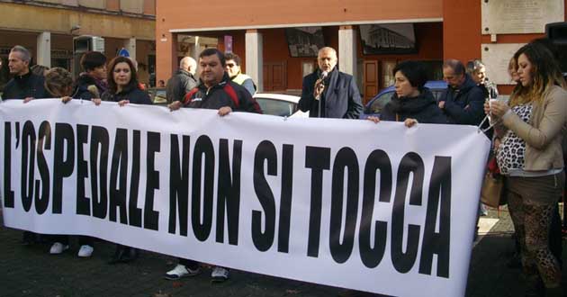 La manifestazione di stamattina