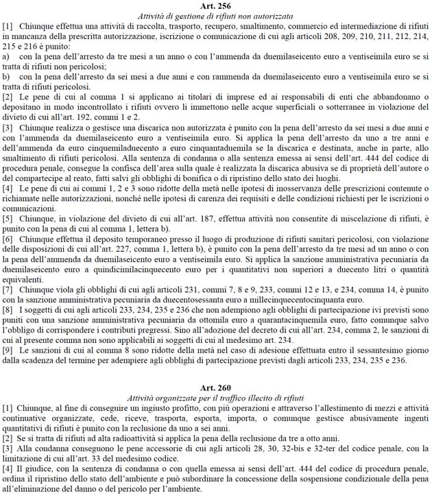 Artt256e260DLgs152-2006