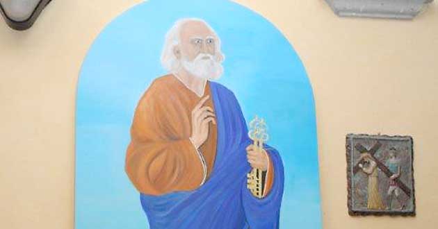 Il dipinto donato ai roccaprioresi dal Parroco Don Maurizio Del Nero