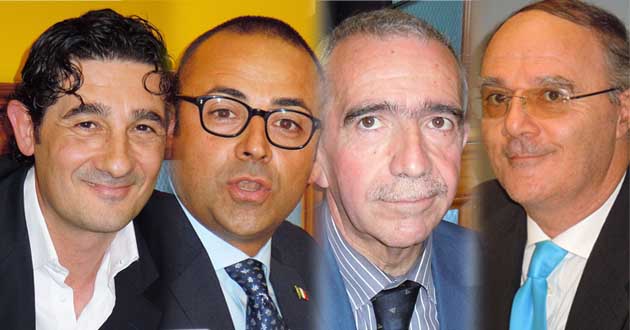 Aldo Giuliani, Rocco Sofi, Mario Del Prete, Antonio Rossi