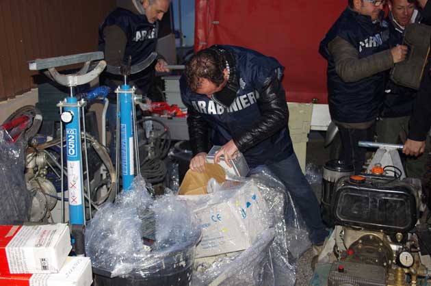 Anzio | Nettuno. Scoperto un centro di stoccaggio di merce rubata