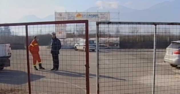 Incendio all’ex Cememit di Ferentino