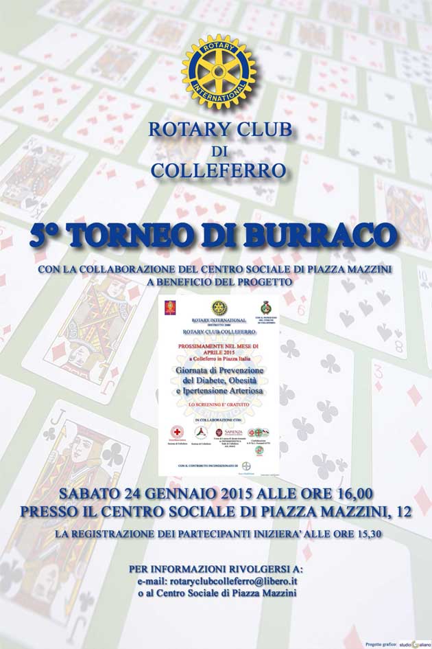 Rotary Club Colleferro Burraco 2015
