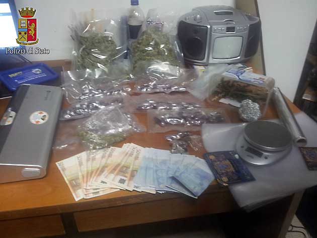Controlli antidroga della Polizia di Stato