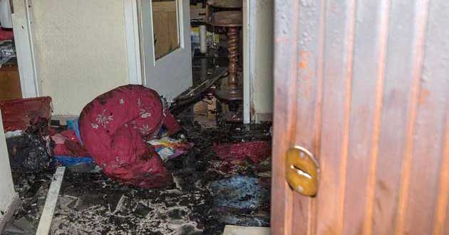 Roma. Incendio Via Friggeri