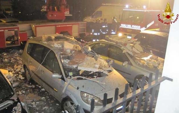 Roma. Via Vito Giuseppe Caiati. Esplosione appartamento