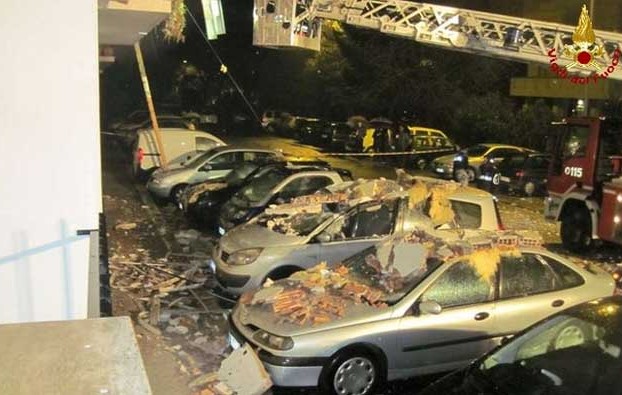 Roma. Via Vito Giuseppe Caiati. Esplosione appartamento