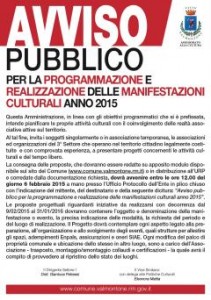 Valmontone Programmazione e realizzazione manifestazioni culturali anno 2015
