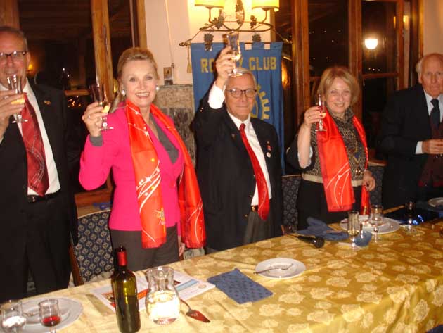 Festeggiati i trent’anni del Rotary Club di Subiaco alla presenza del governatore distrettuale Carlo Noto La Diega