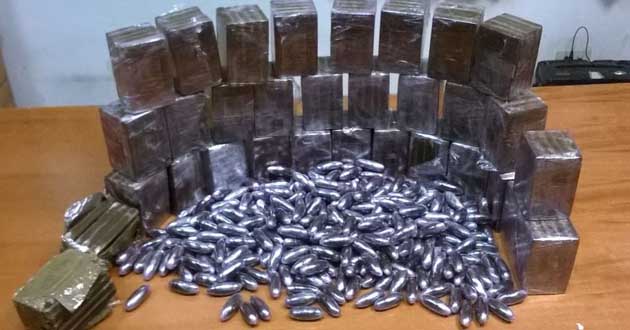 La droga sequestrata dai Carabinieri