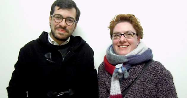 Pierluigi Sanna e Diana Stanzani subito dopo l’ufficializzazione del’esito delle Primarie