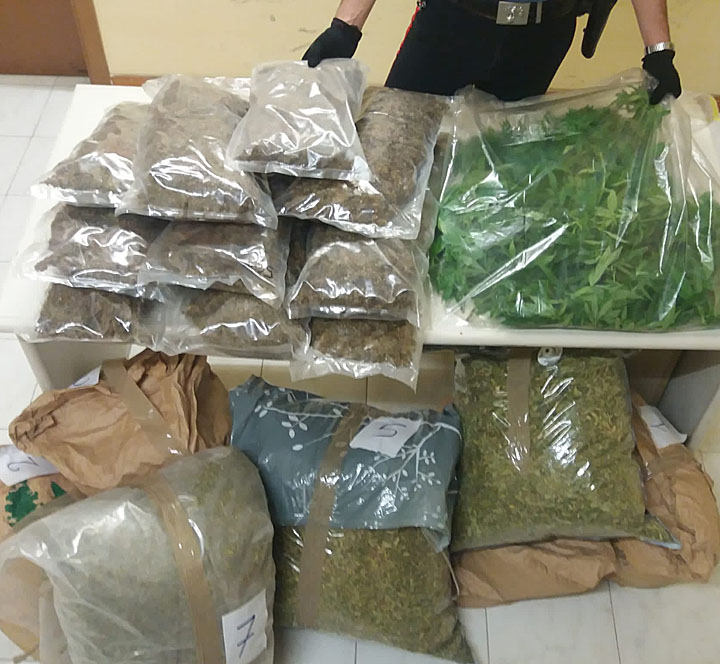 ANZIO - La droga sequestrata dai Carabinieri (2) 720