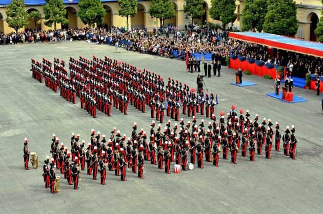 Un momento della cerimonia di questa mattina alla Legione Allievi Carabinieri di Roma (1)
