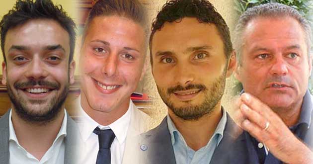 Da sinistra il Presidente della Commissione Affari Generali Guadagno, i Consiglieri Palombi, Santucci e Girardi Guadagno-Palombi-Santucci-Girardi