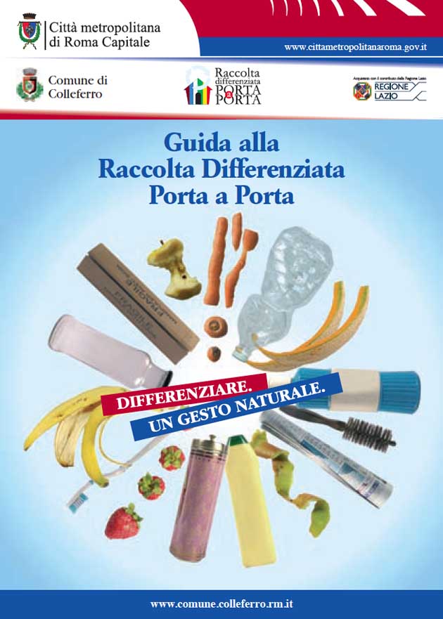 Opuscolo Raccolta Differenziata Porta a Porta Colleferro Opuscolo Raccolta Differenziata Porta a Porta Colleferro