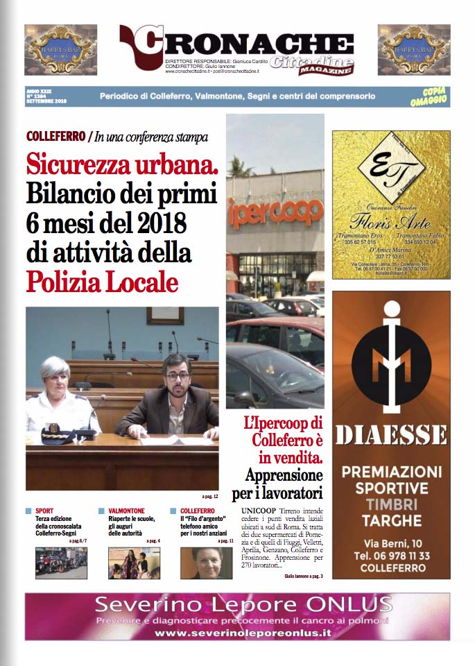Cronache Cittadine 1384 Settembre 2018 Cronache Cittadine 1384 Settembre 2018