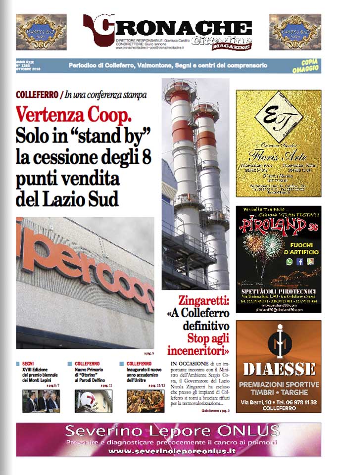 Cronache Cittadine 1384 Settembre 2018 Cronache Cittadine 1385 Ottombre 2018