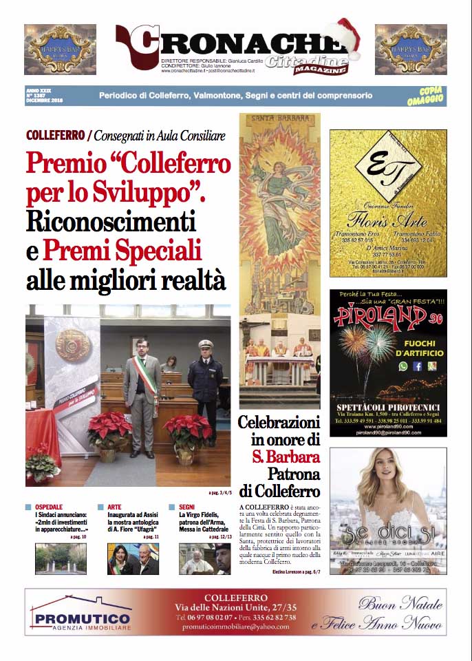 Cronache Cittadine 1387 Dicembre 2018 Cronache Cittadine 1387 Dicembre 2018