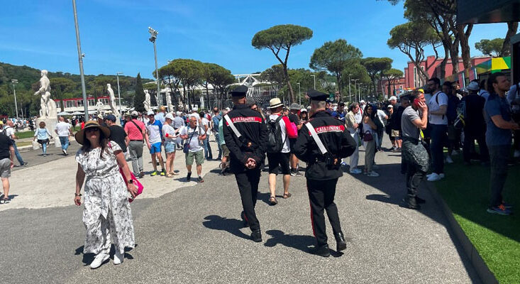 Controlli dei Carabinieri agli Internazionali di Tennis (13)