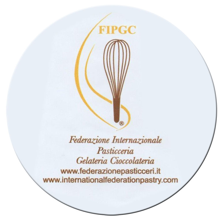 Roiati FIPGc Federazione internazionale Pasticceria Gelateria Cioccolateria adesivo-q