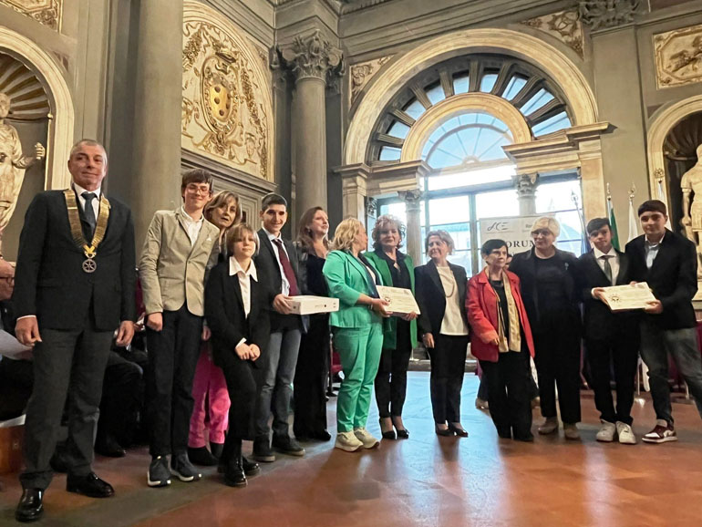 la cerimonia di premiazione