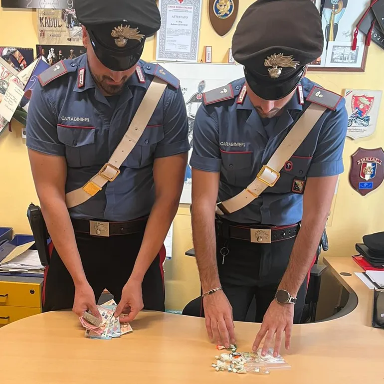 PROVINCIALE - Parte della droga sequestrata dai Carabinieri (4)-q