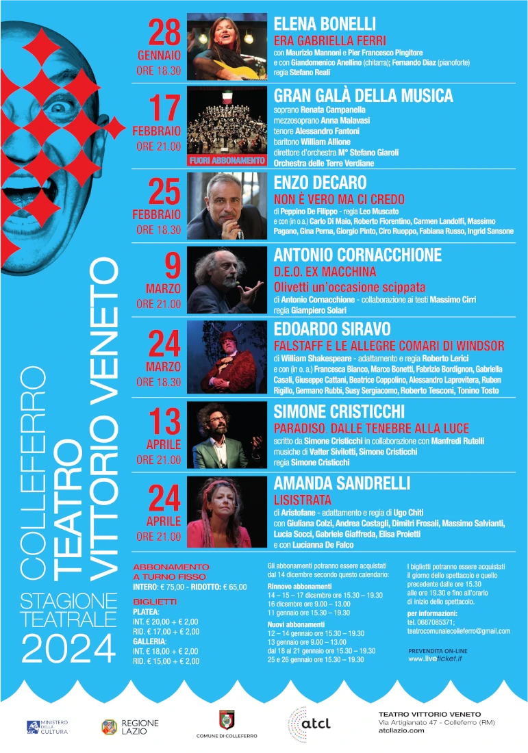 Stagione Teatrale Vittorio Veneto 2024 Stagione Teatrale Vittorio Veneto 2024