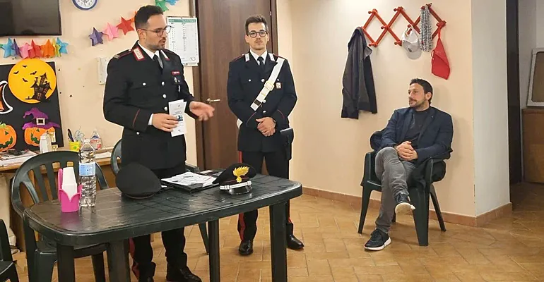 Carabinieri Gavignano incontrano anziani 1