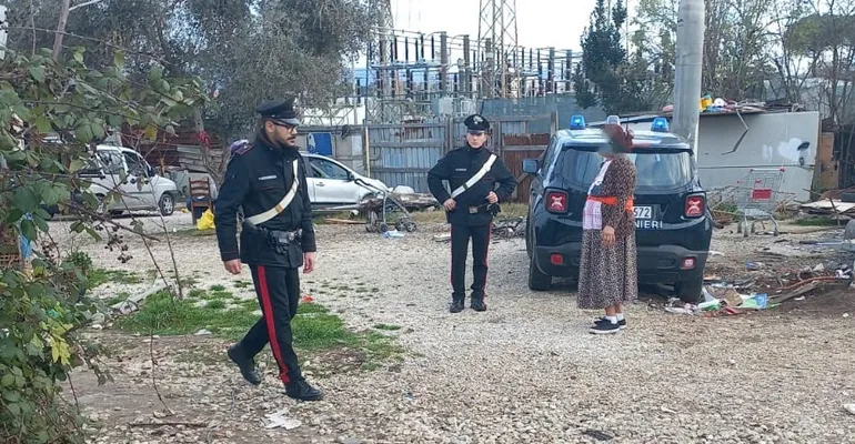 Guidonia-Sgombero insediamento abusivo Albuccione-1