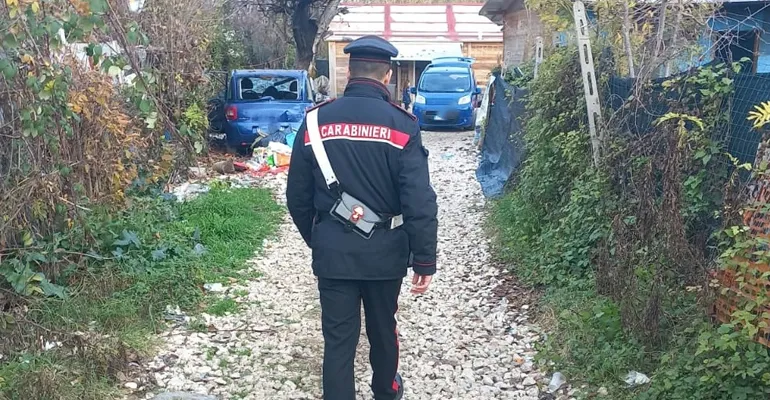 Guidonia-Sgombero insediamento abusivo Albuccione-4