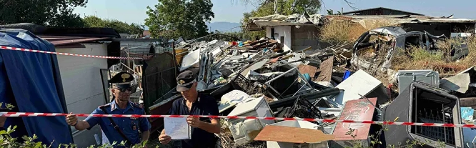 TIVOLI – L’intervento dei Carabinieri presso la discarica abusiva 770(2)