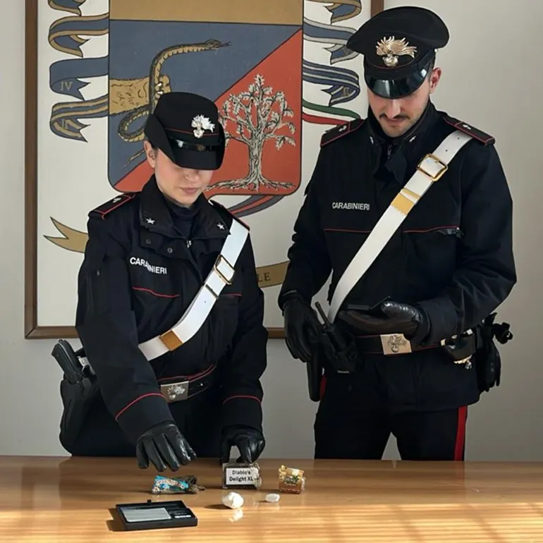 CIVITAVECCHIA – La droga sequestrata dai Carabinieri di Ladispoli (1)