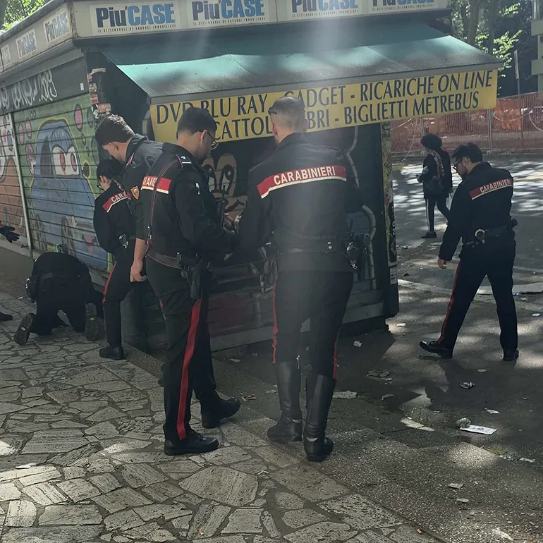 CASILINA – I Carabinieri imegnati nei controlli del Quarticciolo (1)