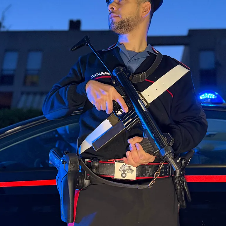 PROVINCIALE - I Carabinieri impegnati nell'operazione (7)